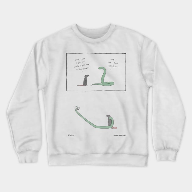 Selfie Crewneck Sweatshirt by Liz Climo